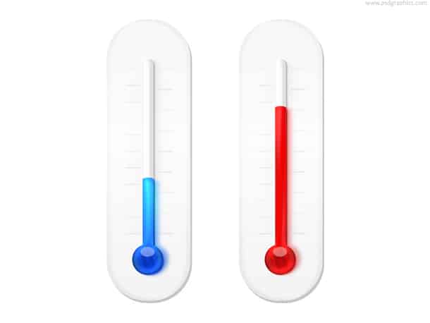 Hot and Cold Thermomneters